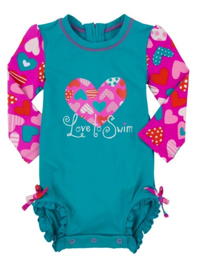 Crazy Hearts Baby Rash Gaurd